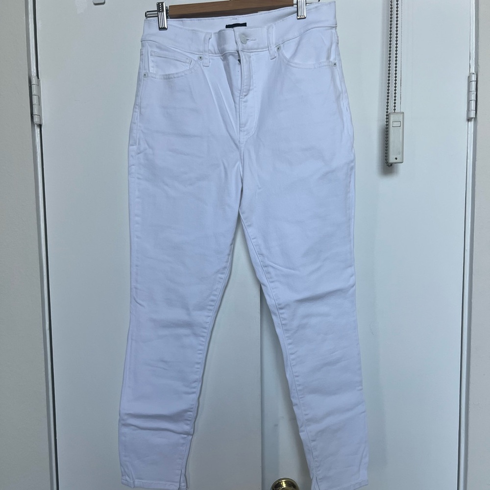 Express Women's White High Rise Skinny